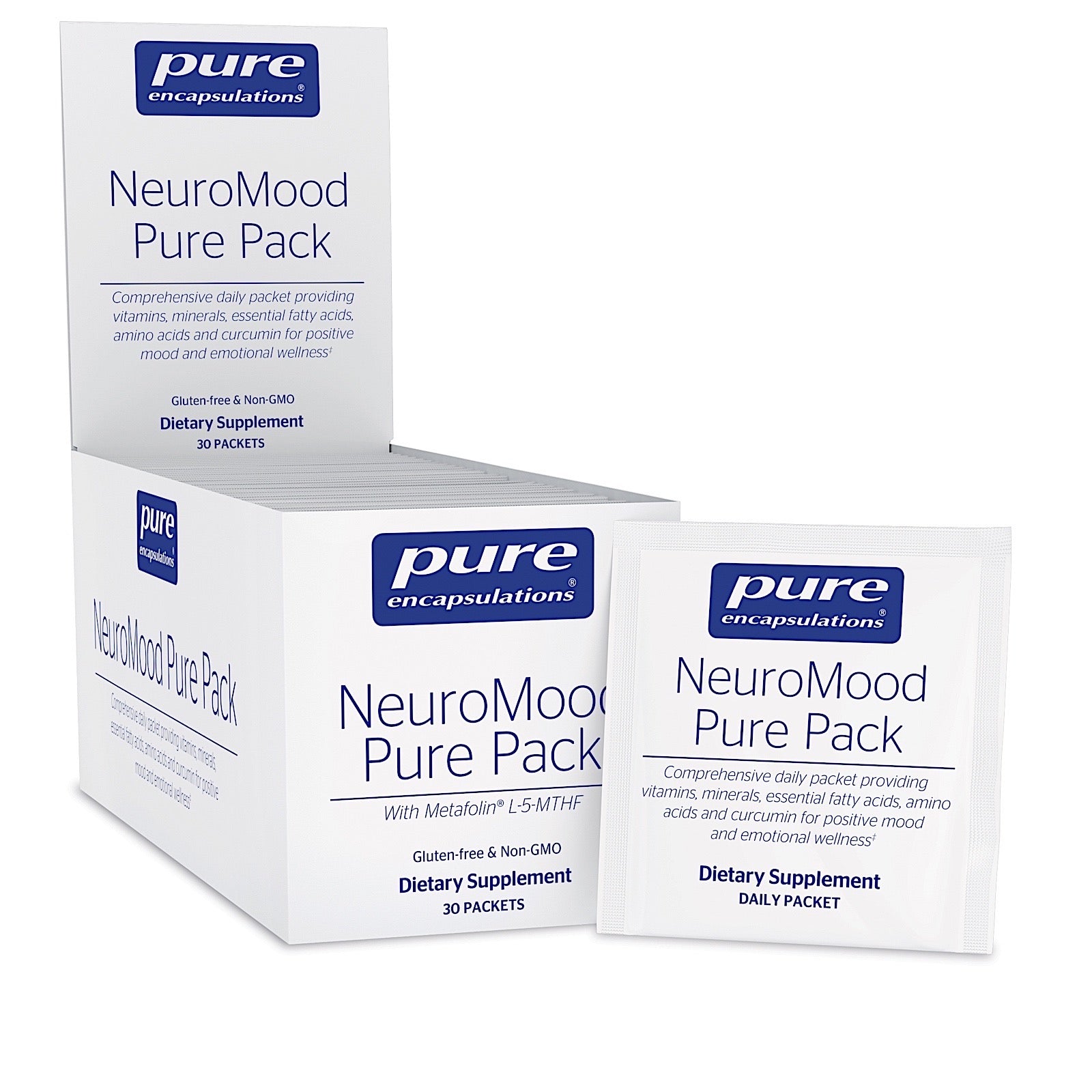 Pure Encapsulations, NeuroMood Pure Pack, 30 Pk UPC 766298016252 | HiLife Vitamins